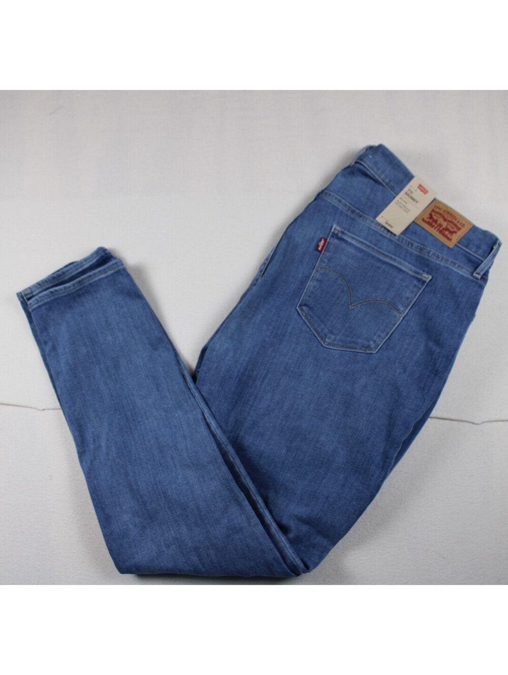 Levi's 711 Skinny Jeans Women's Size 18WM Blue Stretch Denim NWT Mid Rise New
